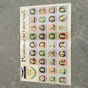 Presidents of the united states postage stamps